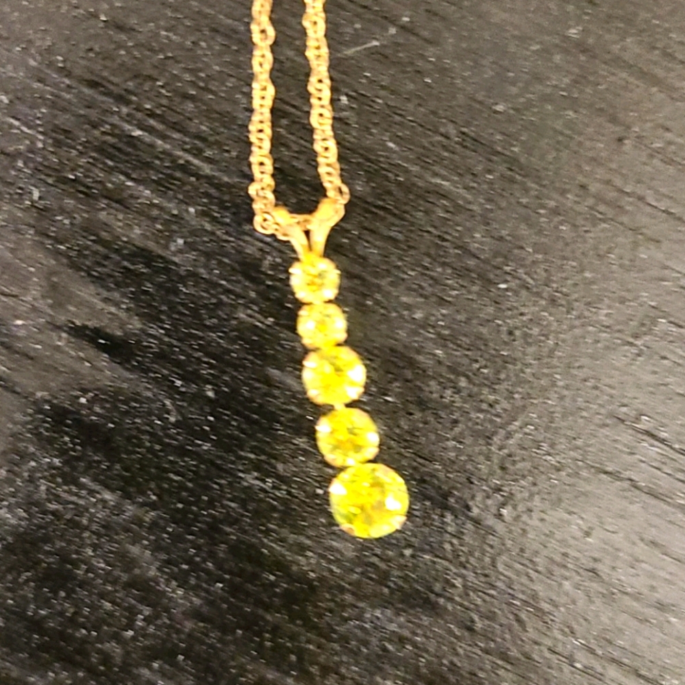 August Birthstone Necklace